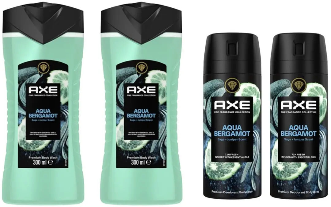 Axe Aqua Bergamot Douchegel & Deo Spray