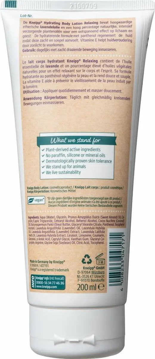 Kneipp Bodylotion Lavendel 200ml - 6 Stuks