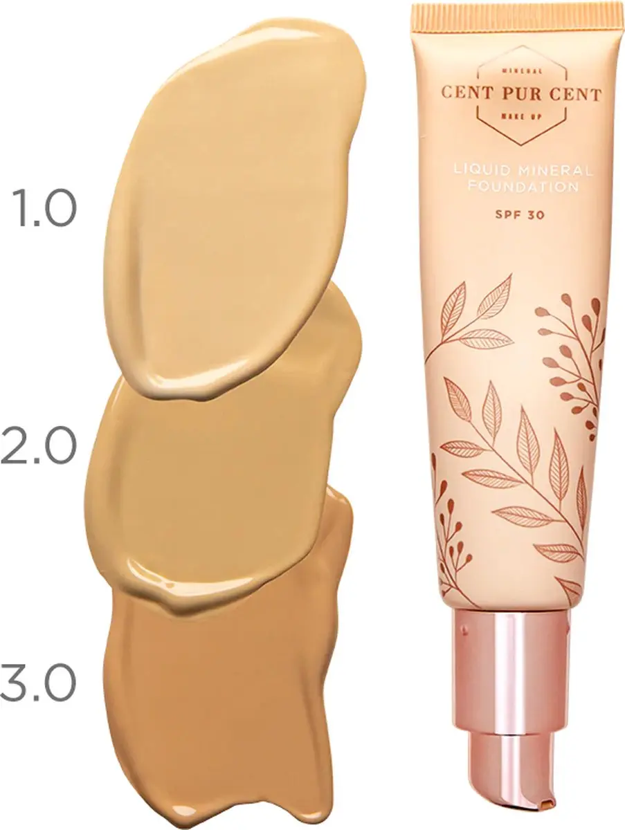 Cent Pur Cent Liquid Mineral Foundation Medium