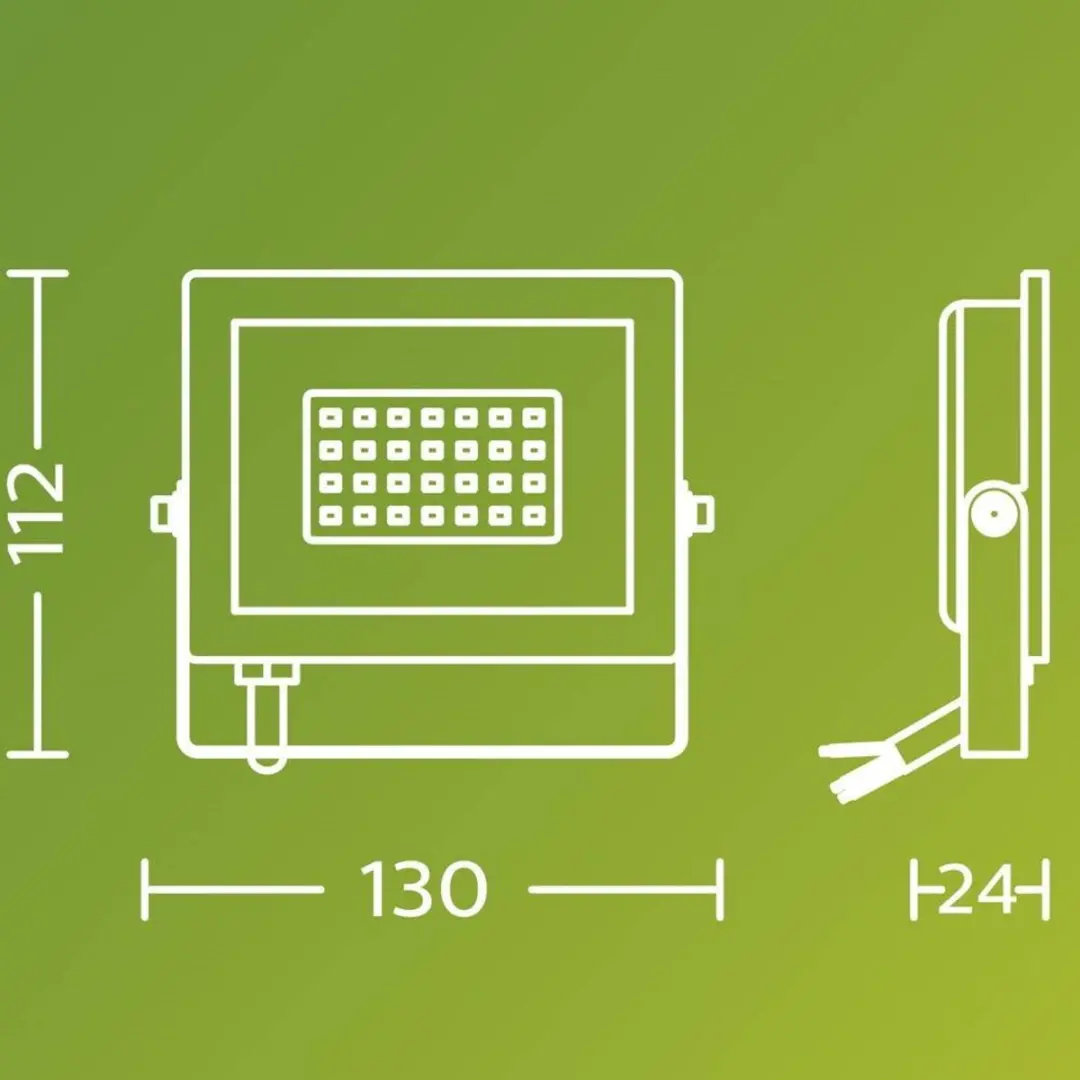 Philips Lois Floodlight 20W - Zwart
