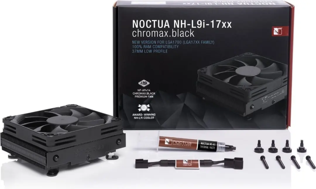 Noctua NH-L9i-17XX CH.BK Processor Koeler - 92mm - Zwart