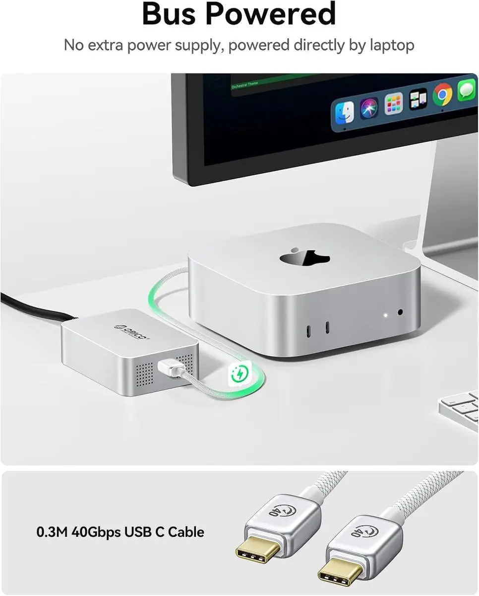 ORICO Thunderbolt 10GbE Ethernet-adapter - Aluminium