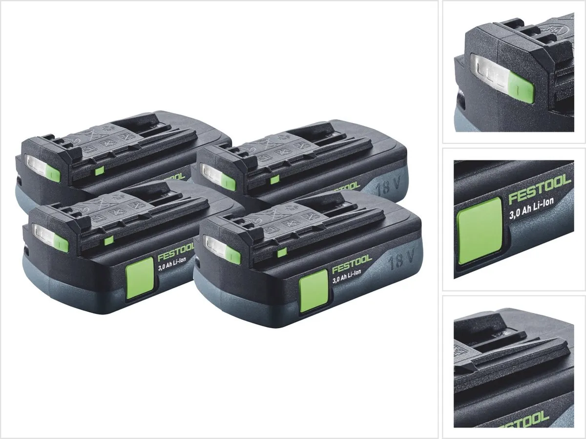 Festool BP 18 Li 3,0 C Accu Set 4x