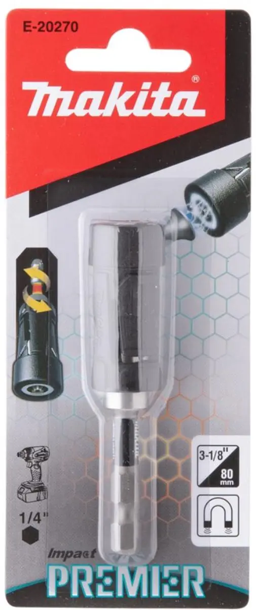 Makita E-20270 MagBoost Torsiebithouder 1/4" - 80mm