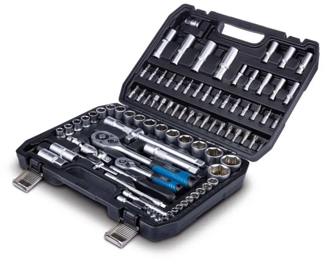 Scheppach TB100 Dopsleutelset 94-delig - Zwart