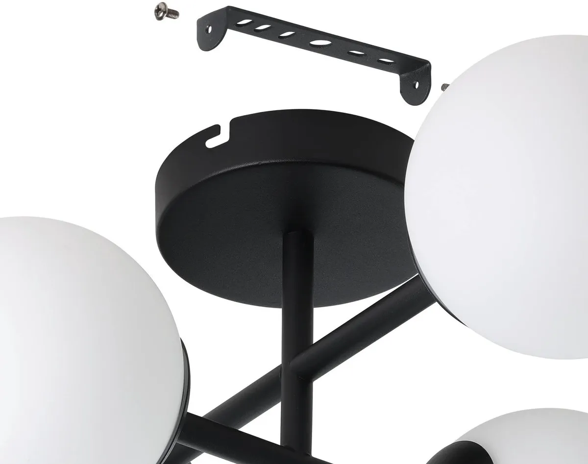 Eglo Castrovido Plafondlamp G9 47.5cm - Zwart/Wit