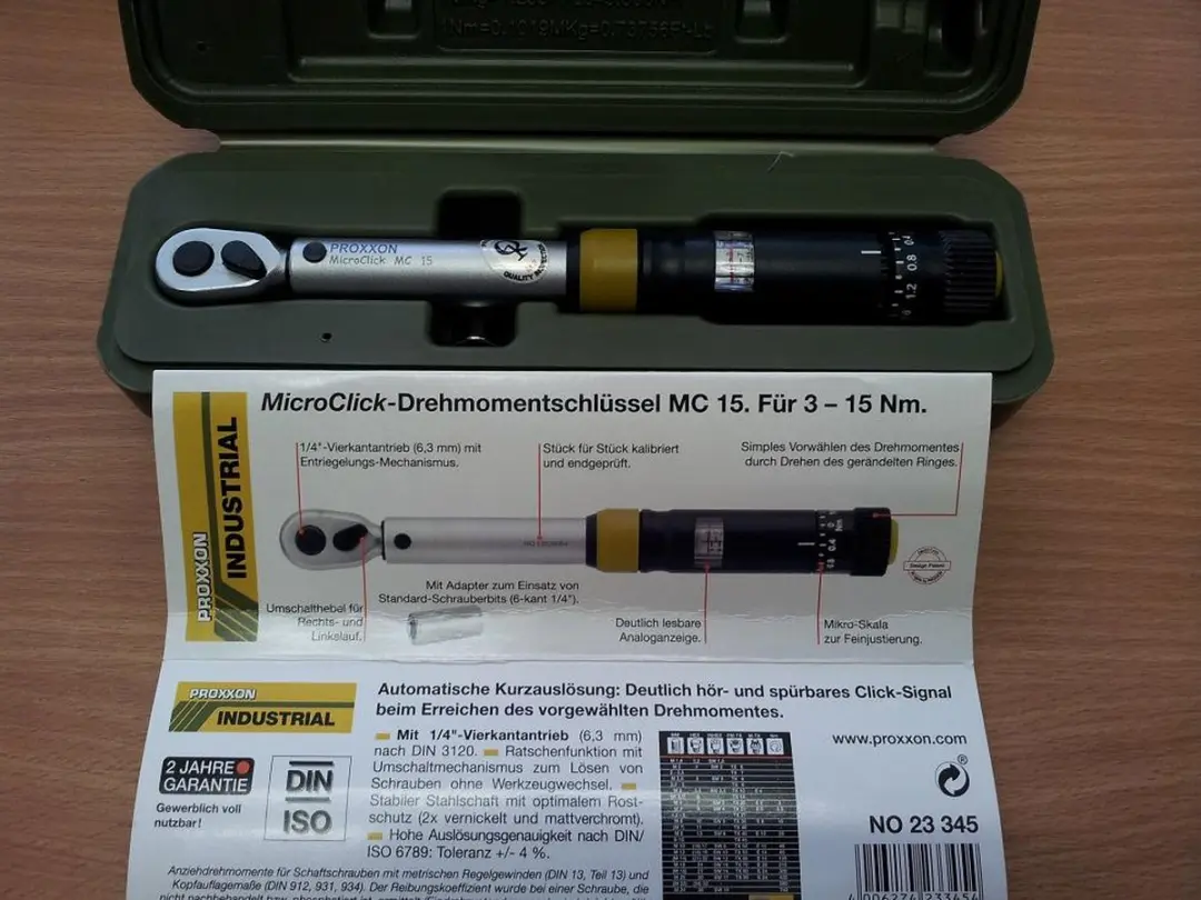 Proxxon Microclick Momentsleutel MC 15 3-15Nm