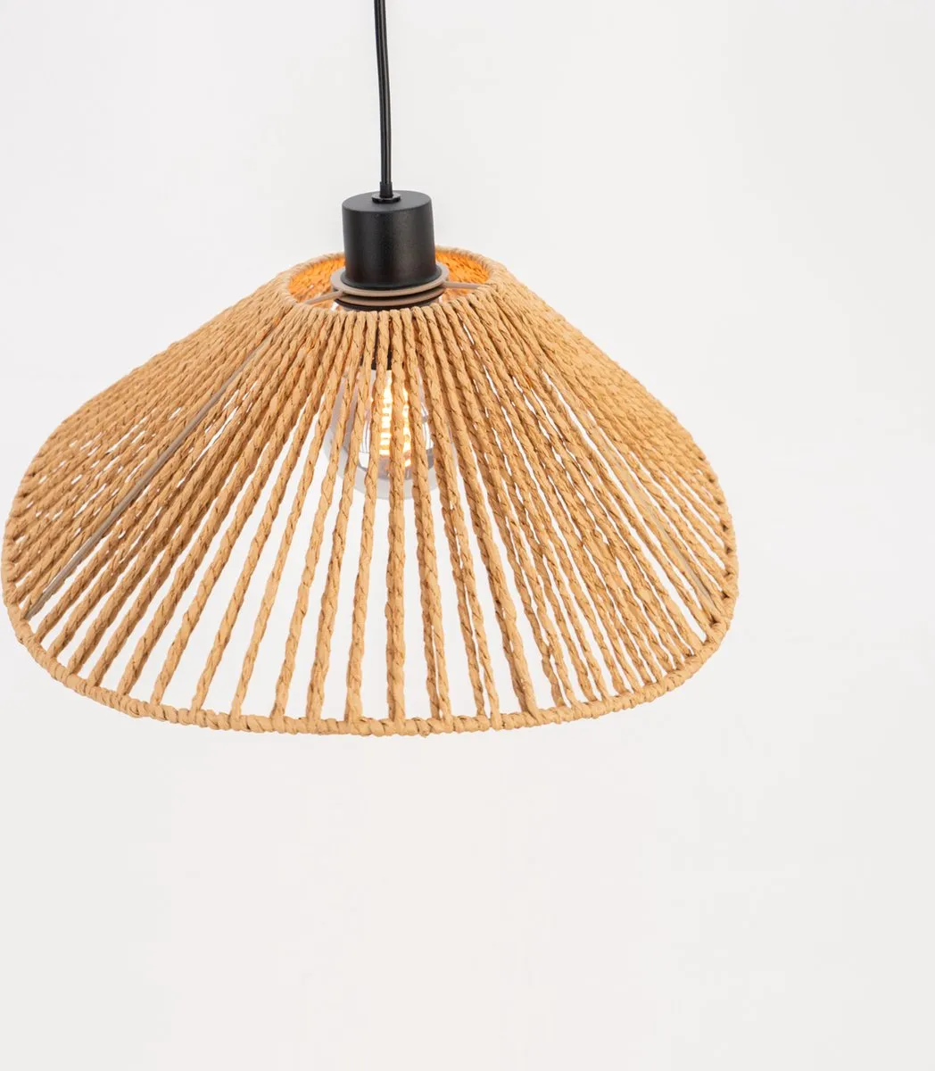 Eglo Lavister Hanglamp E27 - Ø39cm - Zwart/Bruin