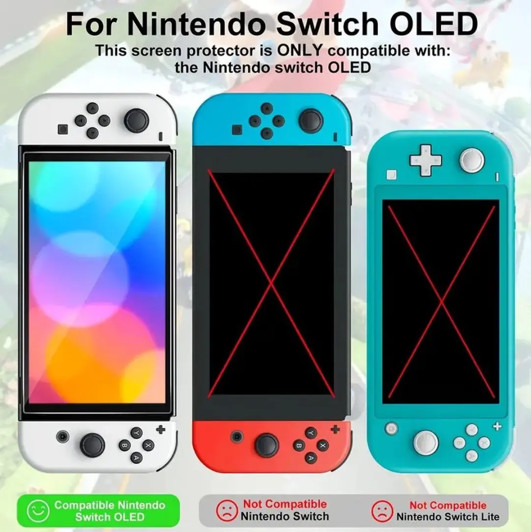 Fonu 11041 Screenprotector Nintendo Switch OLED - Ultrabright Glas - 2 Stuks