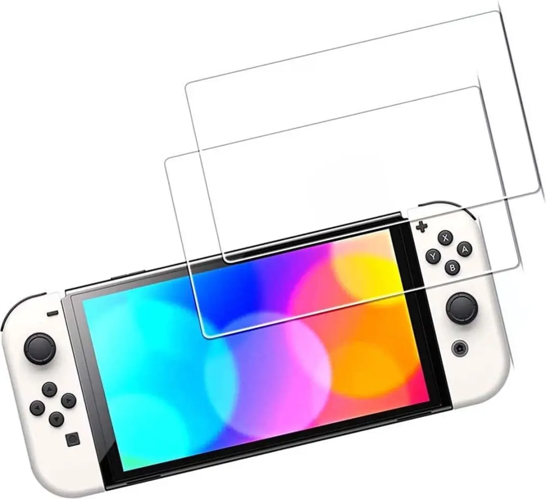 Fonu 11041 Screenprotector Nintendo Switch OLED - Ultrabright Glas - 2 Stuks