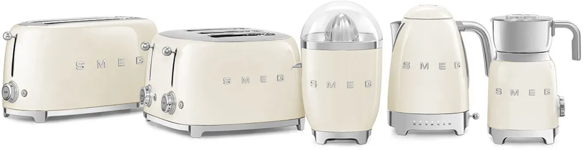 SMEG KLF04CREU - Waterkoker - Crème - 1,7L - 7 temperaturen