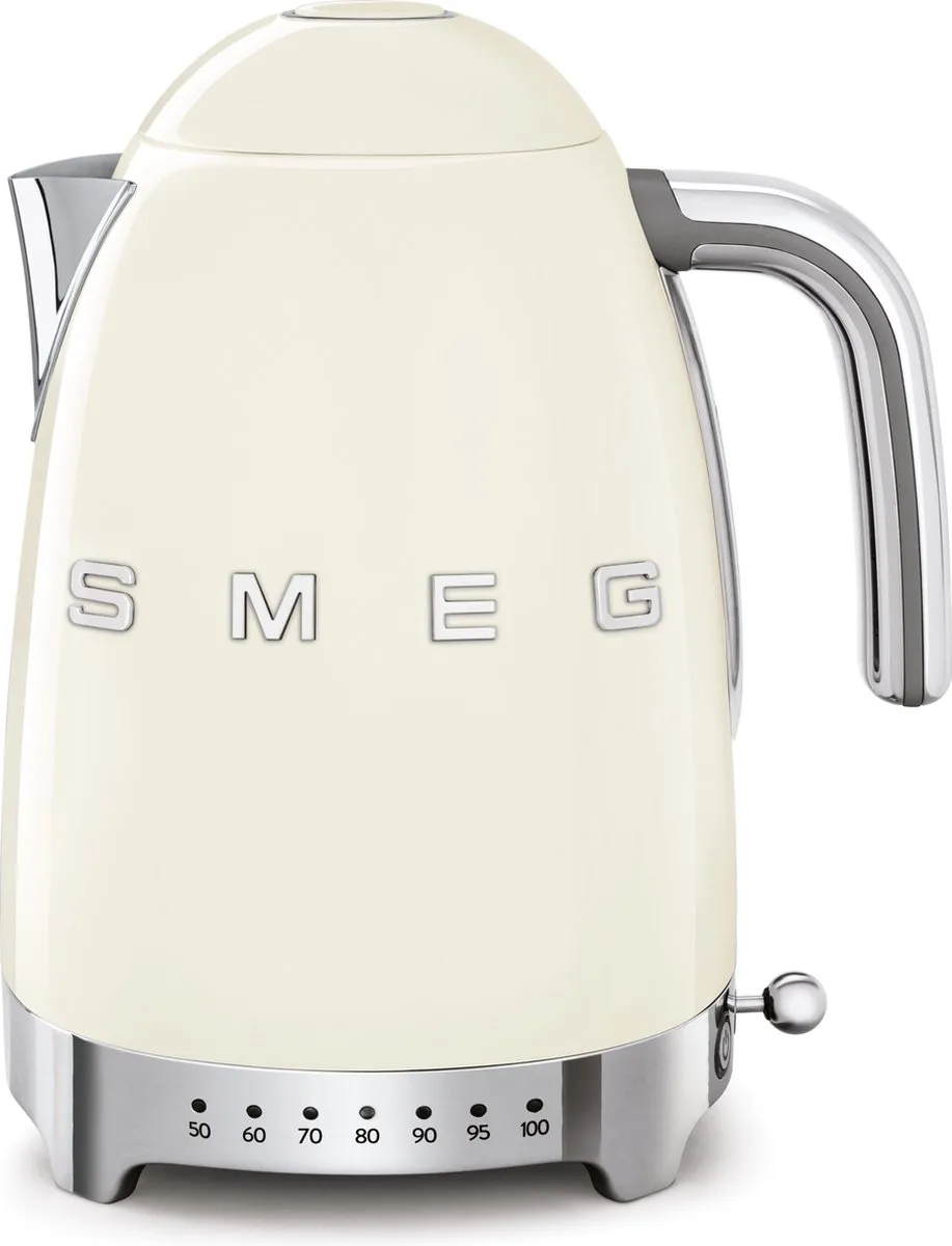 SMEG KLF04CREU - Waterkoker - Crème - 1,7L - 7 temperaturen