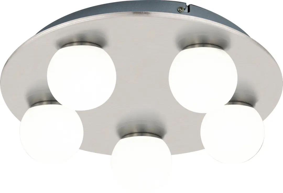Eglo Batholino Mosiano Wandlamp 5x3,3W - Ø35cm - Nikkel/Wit