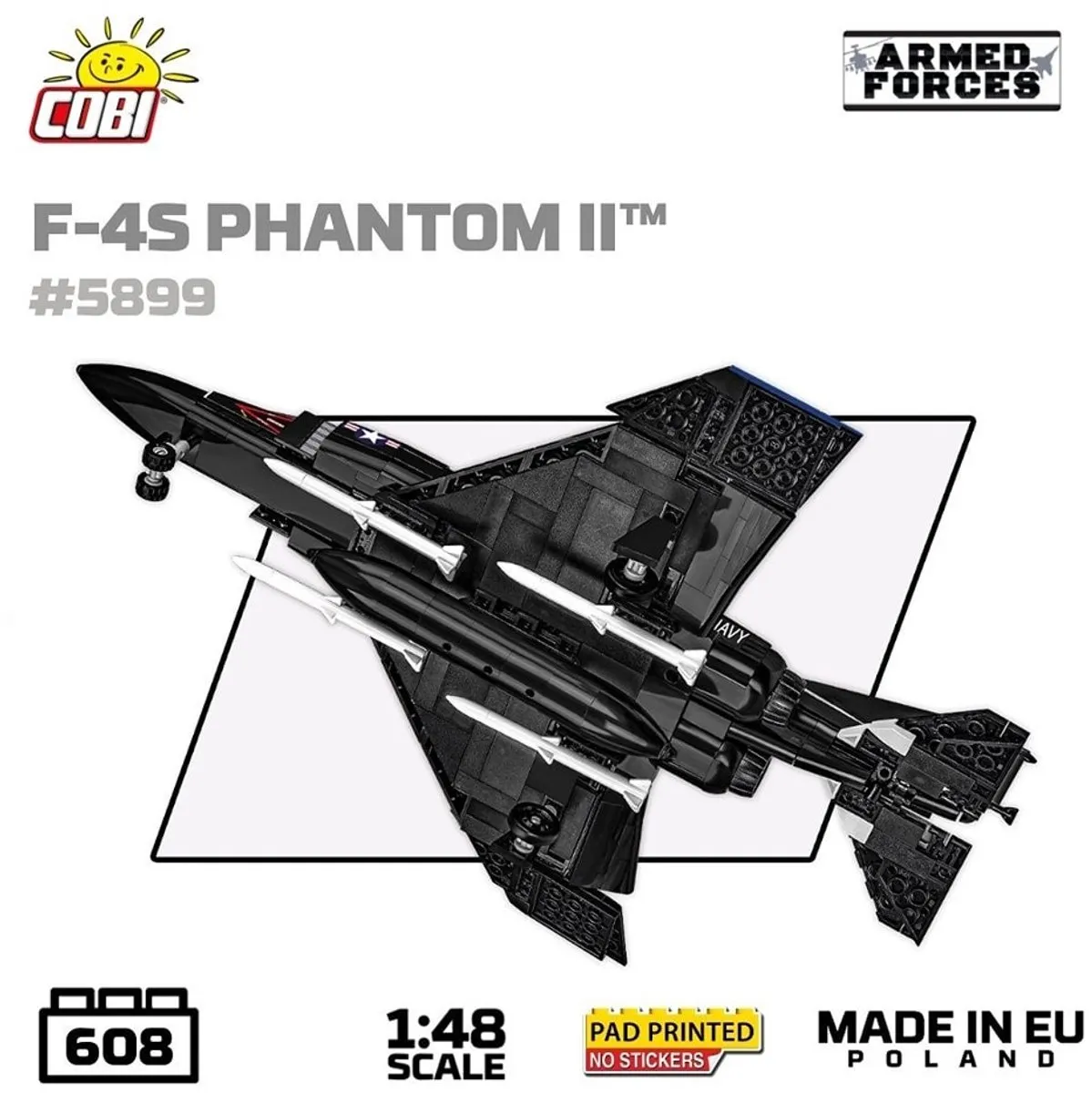 Cobi F-4S Phantom II Bouwset 1:48 - 608 Onderdelen - Meerkleurig