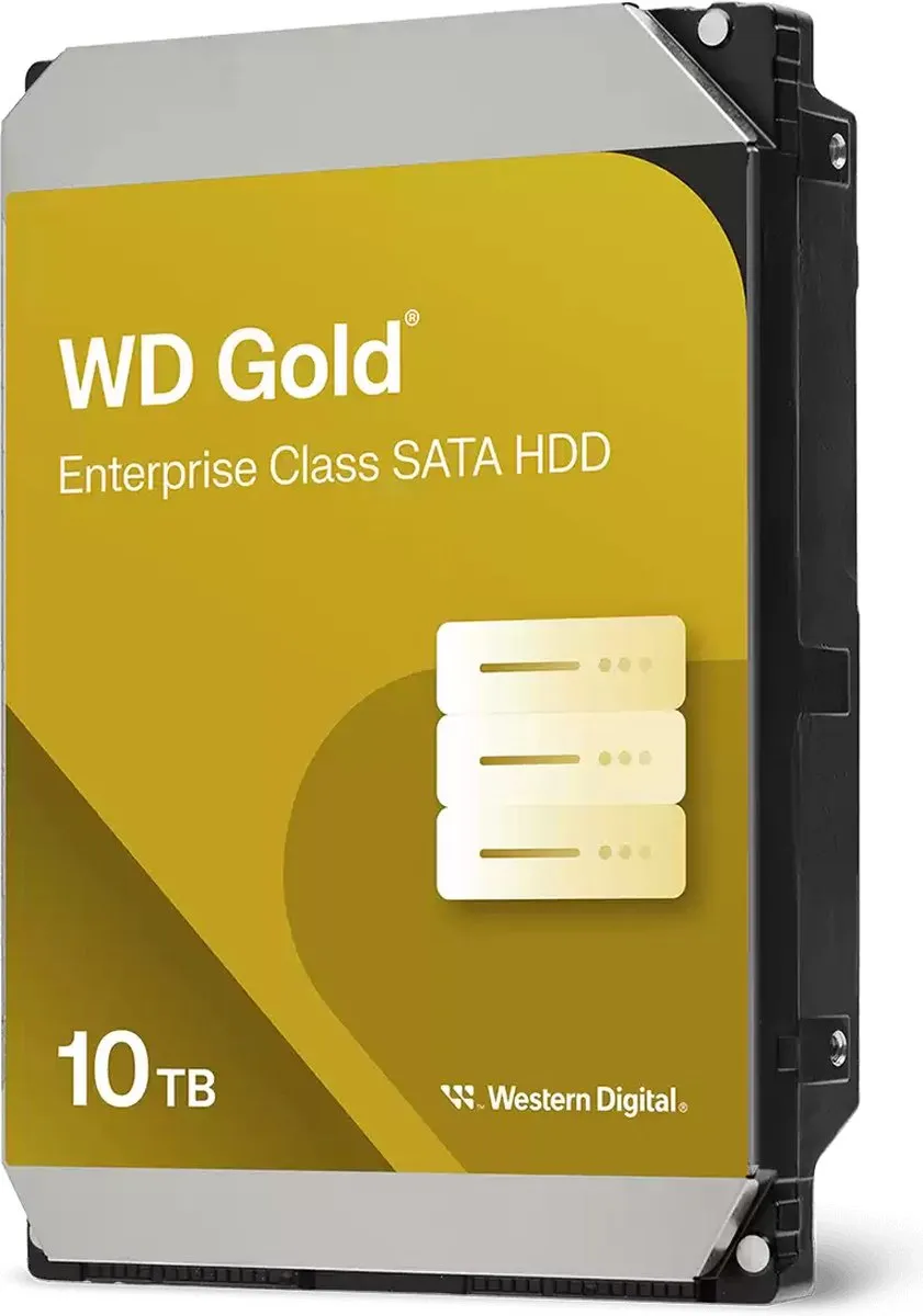 Western Digital Gold WD103KRYZ Harde Schijf 10TB 7200 RPM