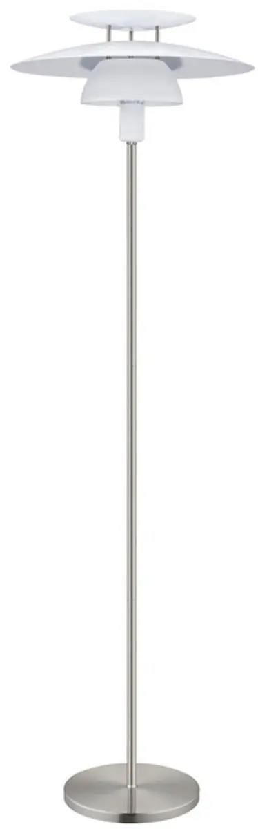 Eglo Brenda Vloerlamp E27 - 43 cm - Wit/Grijs