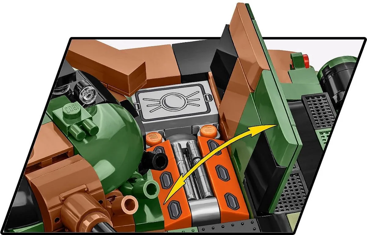 Cobi T-72M1R COBI-2624 Tank - 724 Stukken - Meerkleurig
