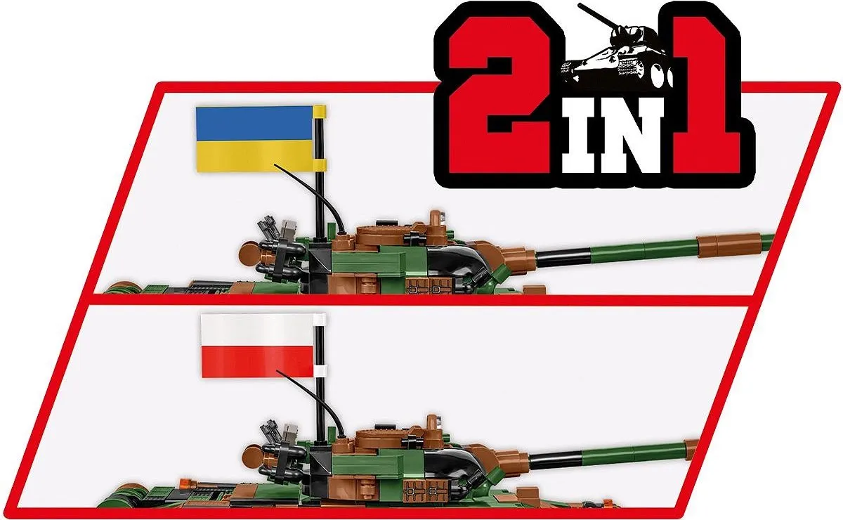 Cobi T-72M1R COBI-2624 Tank - 724 Stukken - Meerkleurig - afbeelding 6 van 6