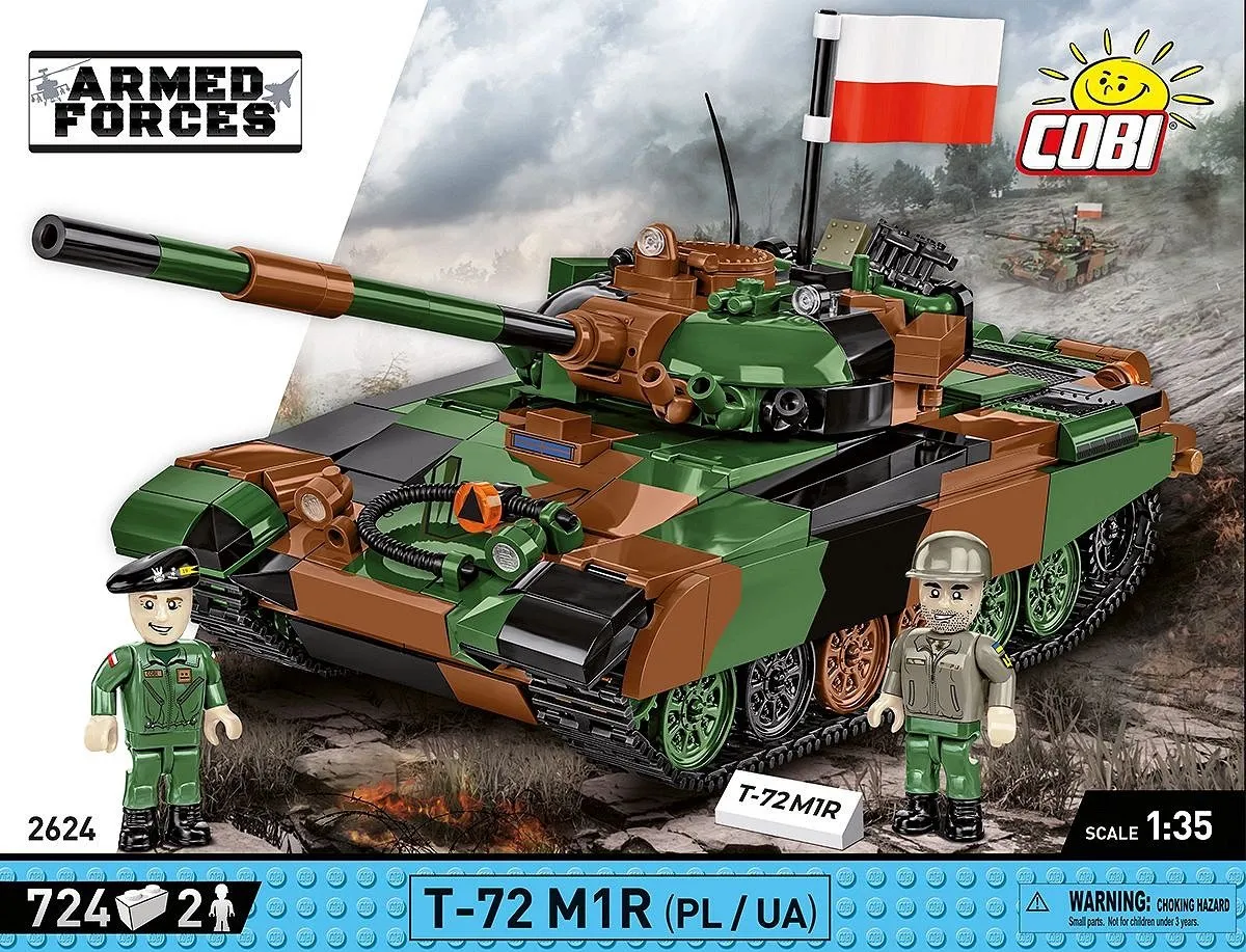Cobi T-72M1R COBI-2624 Tank - 724 Stukken - Meerkleurig