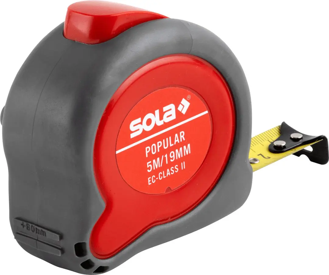 Sola Popular PP3 Rolbandmaat 3m x 13mm - Geel/Rood
