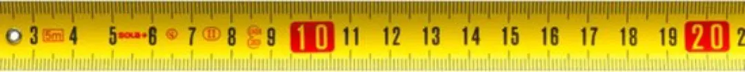 Sola Popular PP3 Rolbandmaat 3m x 13mm - Geel/Rood