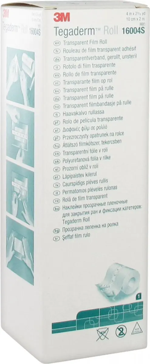 3M Tegaderm Transparante Zelfklevende Folie 10cm x 2m