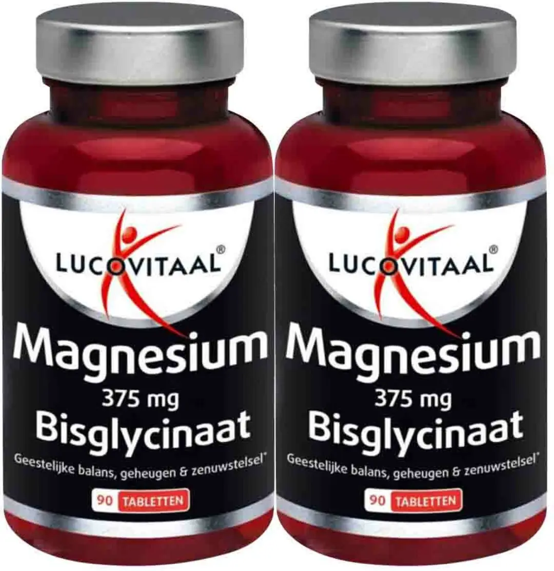 Lucovitaal Magnesium 375mg Bisglycinaat - 180 tabletten
