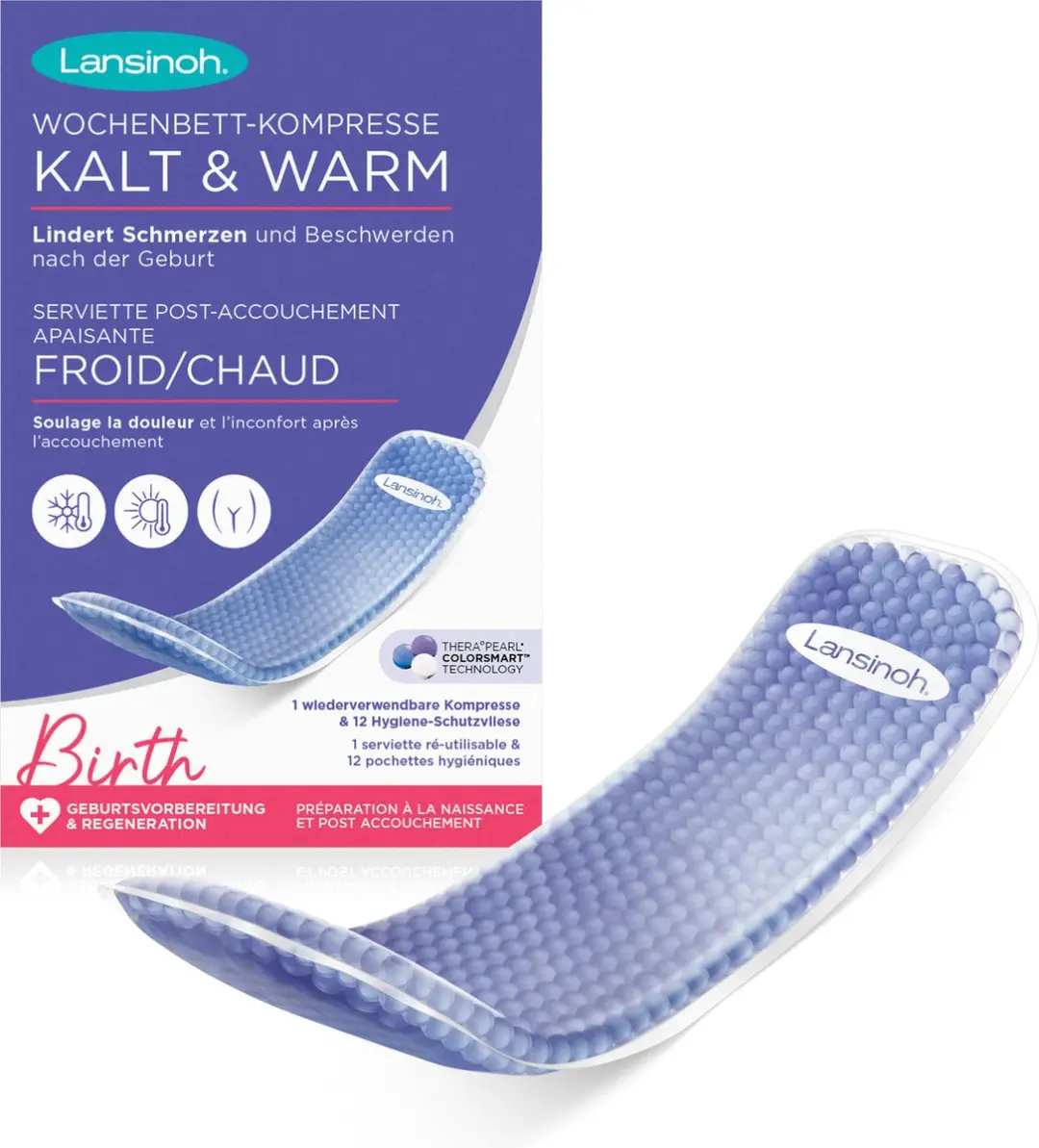 Lansinoh Verzachtend Kraamverband Koud & Warm - 13 Stuks