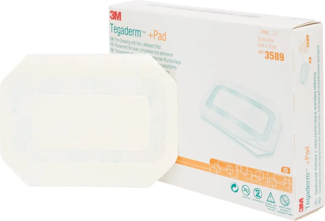 3M Tegaderm + Pad Transparant 9x15cm