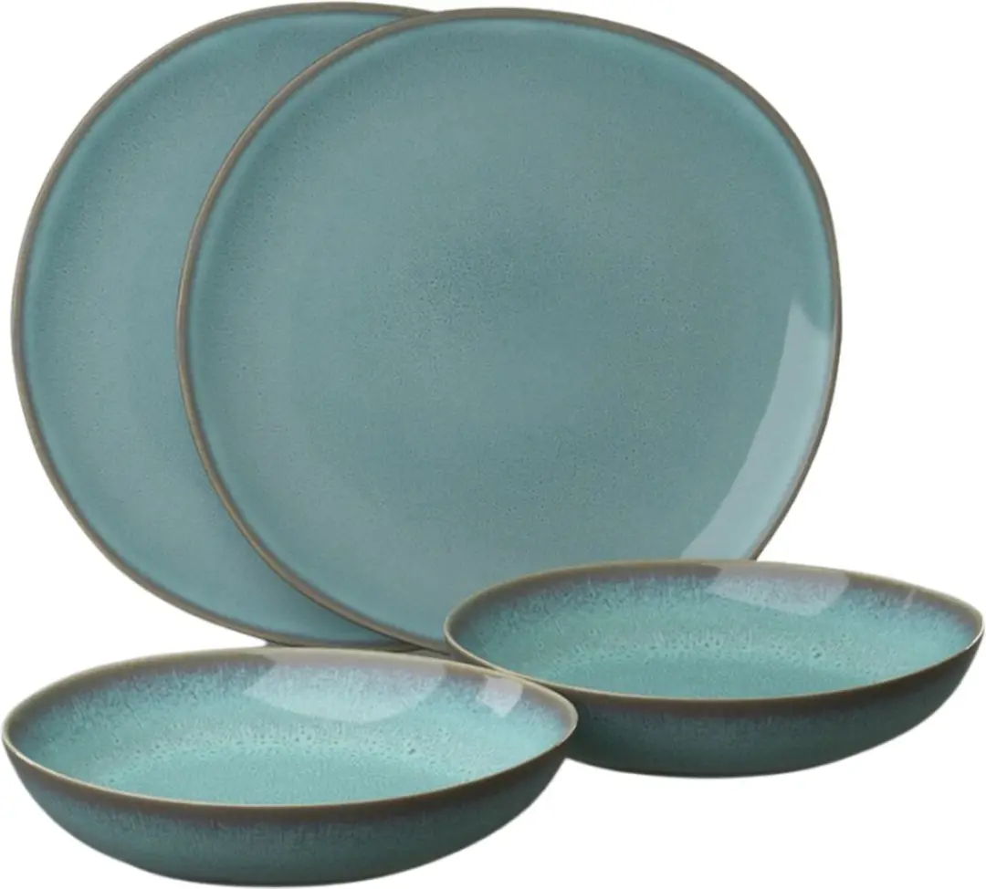 Villeroy & Boch Serviesset Lave Glace - 8-delig - Groen