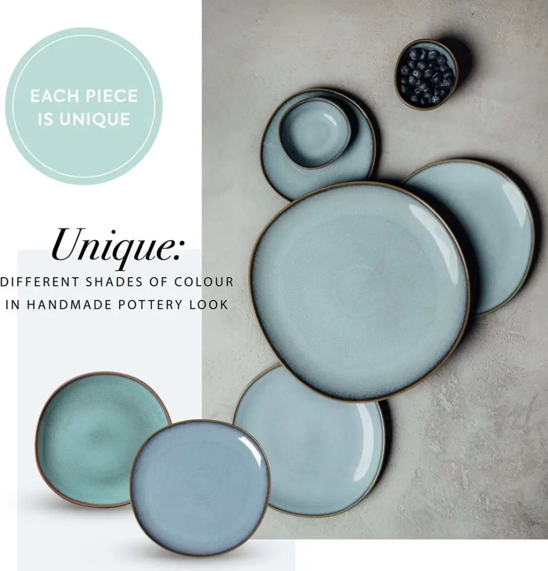 Villeroy & Boch Serviesset Lave Glace - 8-delig - Groen