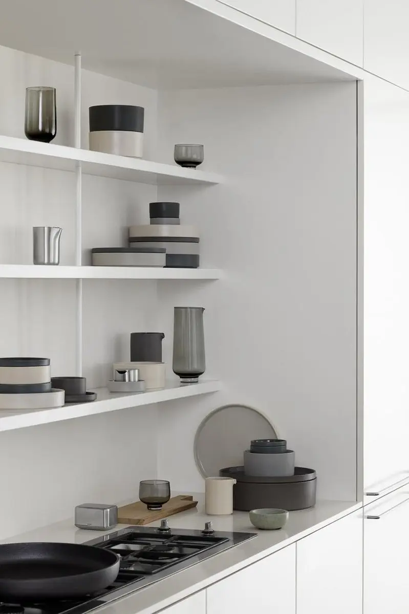 Blomus Pilar Plat Bord Mirage Grey - 4 Stuks