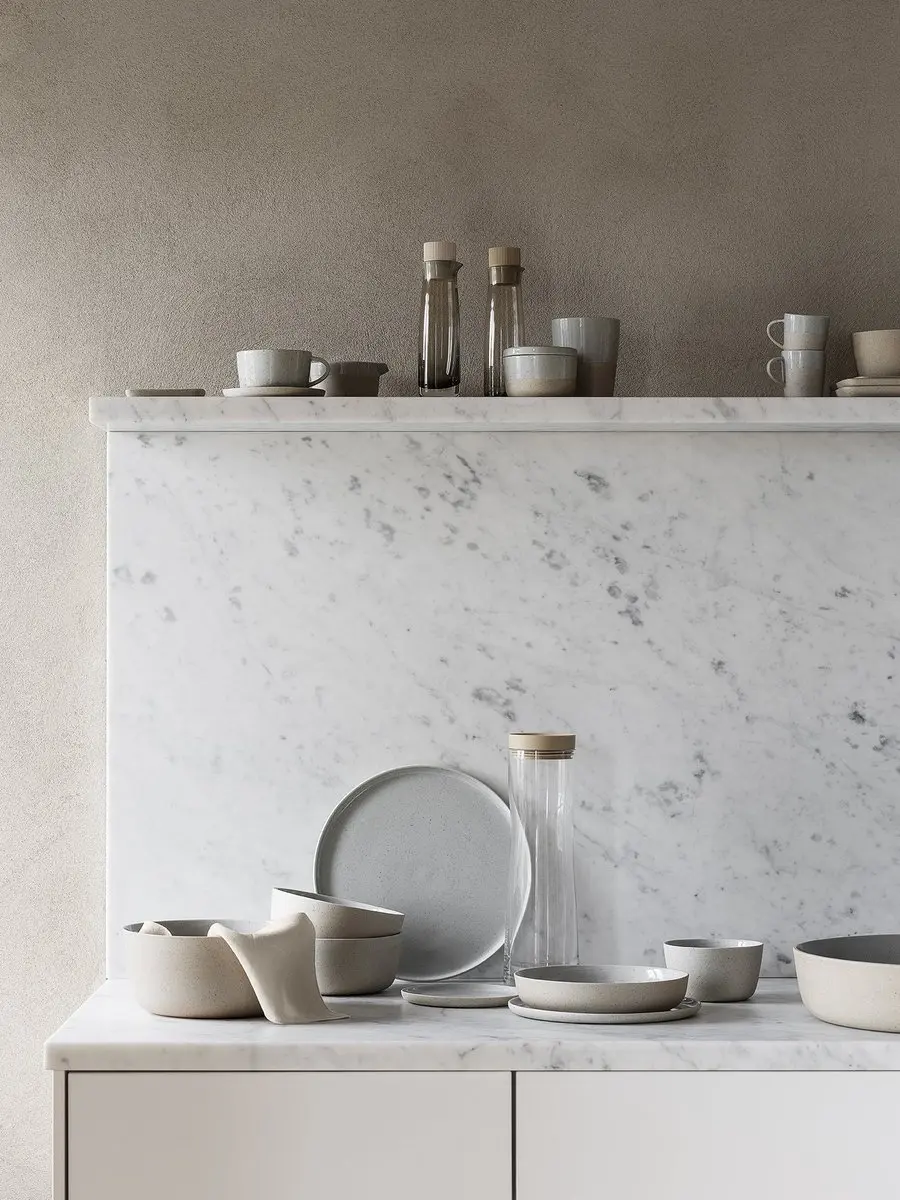Blomus Sablo Stone Mok - Lichtgrijs/Blauw