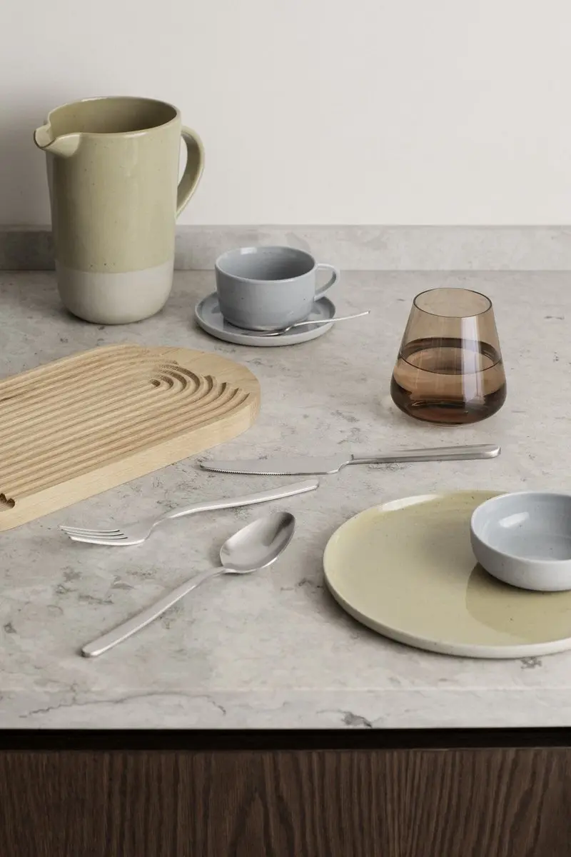 Blomus Sablo Stone Mok - Lichtgrijs/Blauw