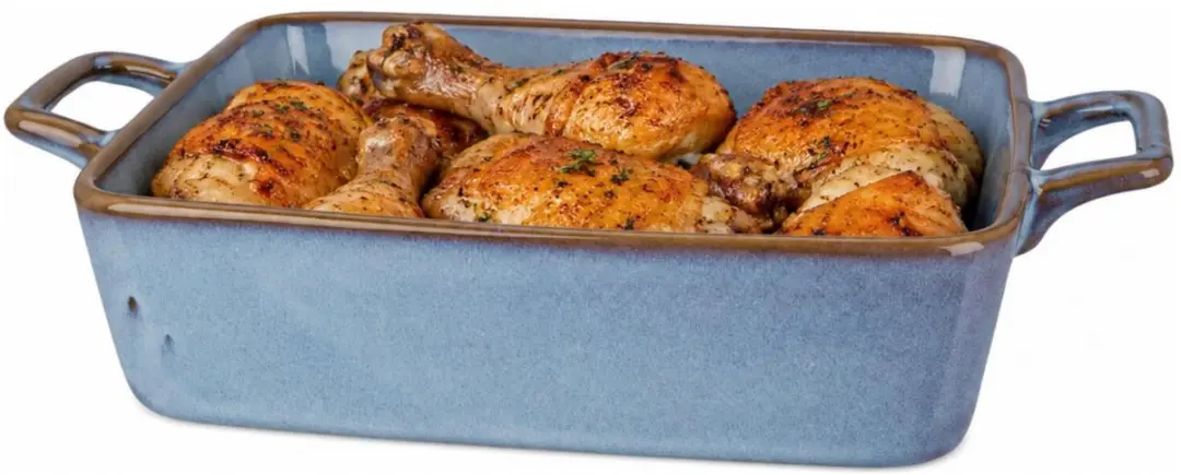 Excellent Houseware Ovenschaal Spaans Aardewerk - 2 Stuks - Blauw