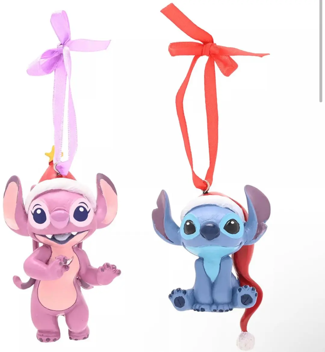Disney Stitch & Angel Ornamenten - 2 Stuks - Meerkleurig