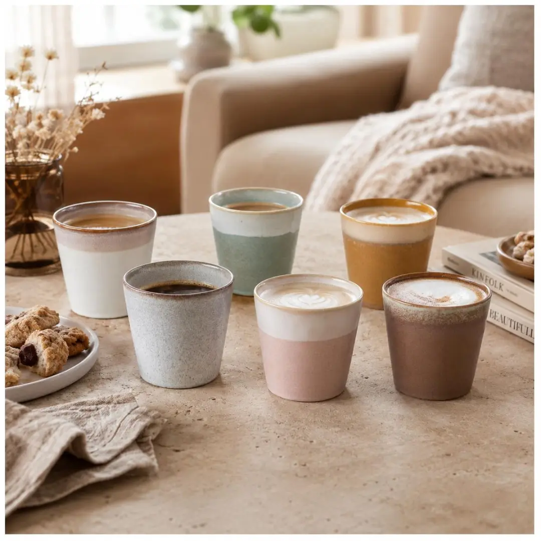 Excellent Houseware Clay Mokken - 12 Stuks - 225ml - afbeelding 6 van 6