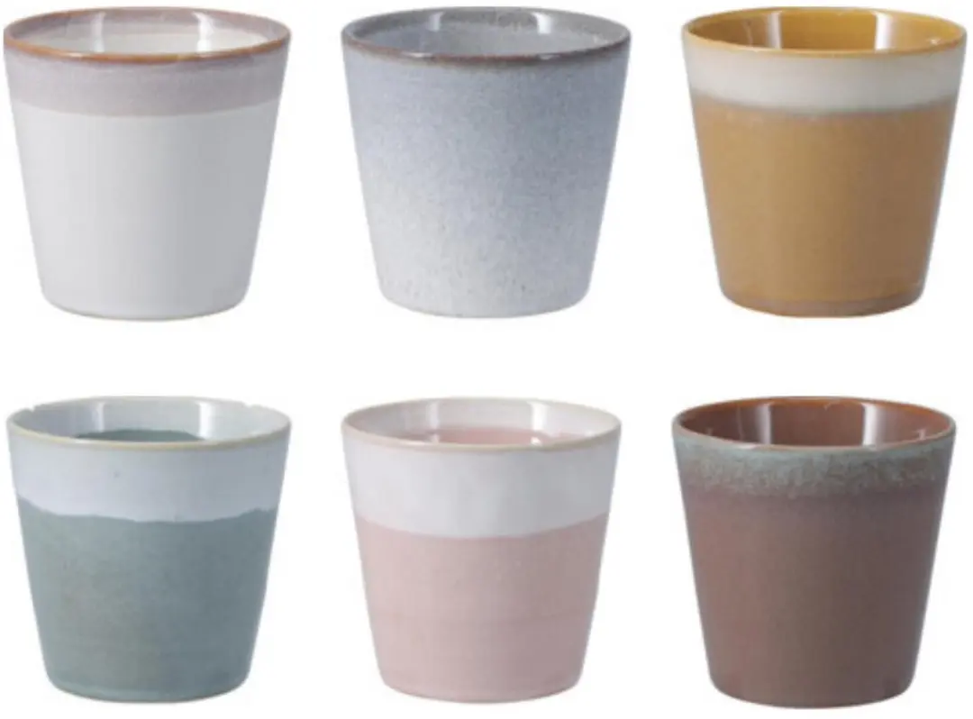 Excellent Houseware Clay Mokken - 12 Stuks - 225ml