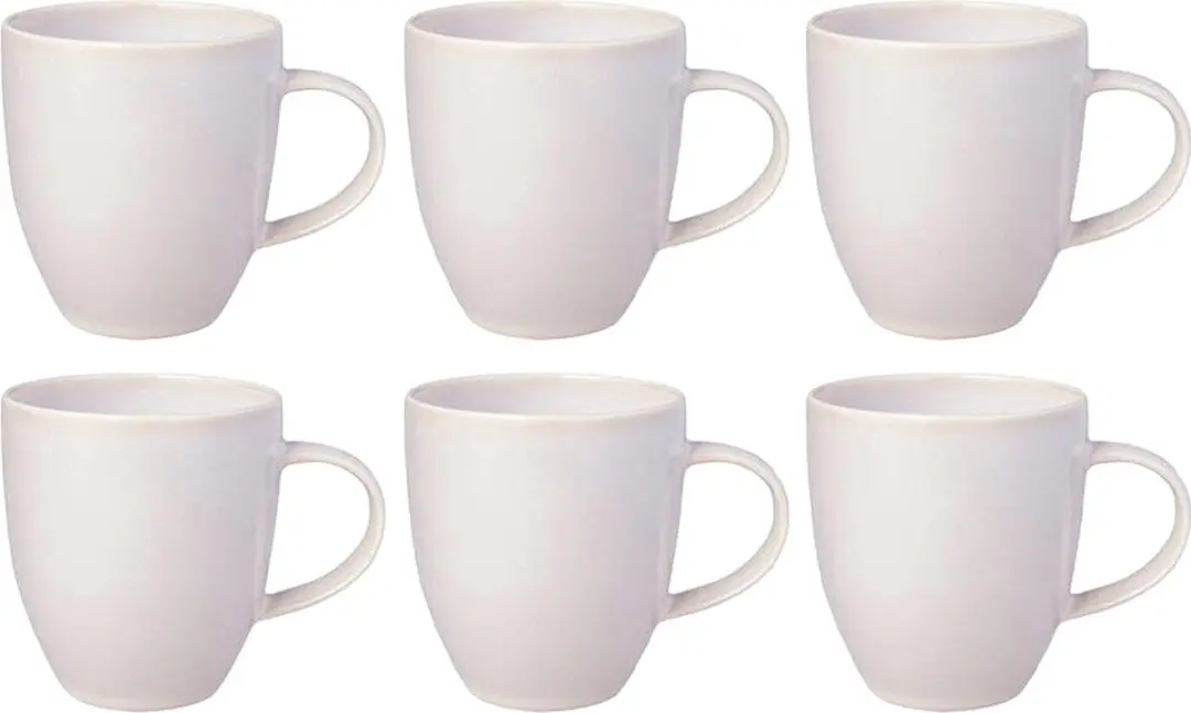 Villeroy & Boch Crafted Cotton Mokken 6x0.35L - Wit - afbeelding 6 van 6