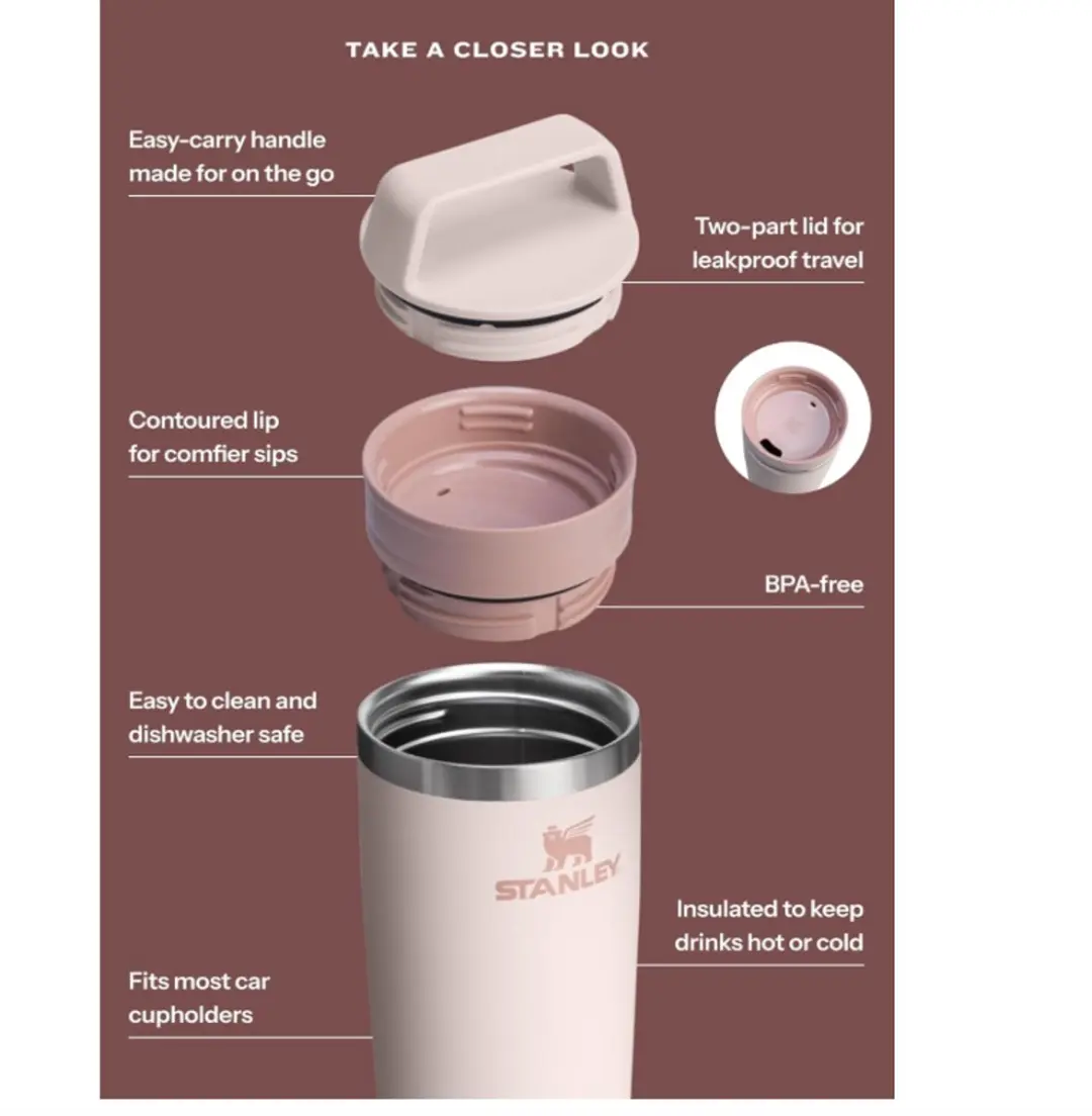 Stanley Café To Go Travel Mug 470ml - Frost