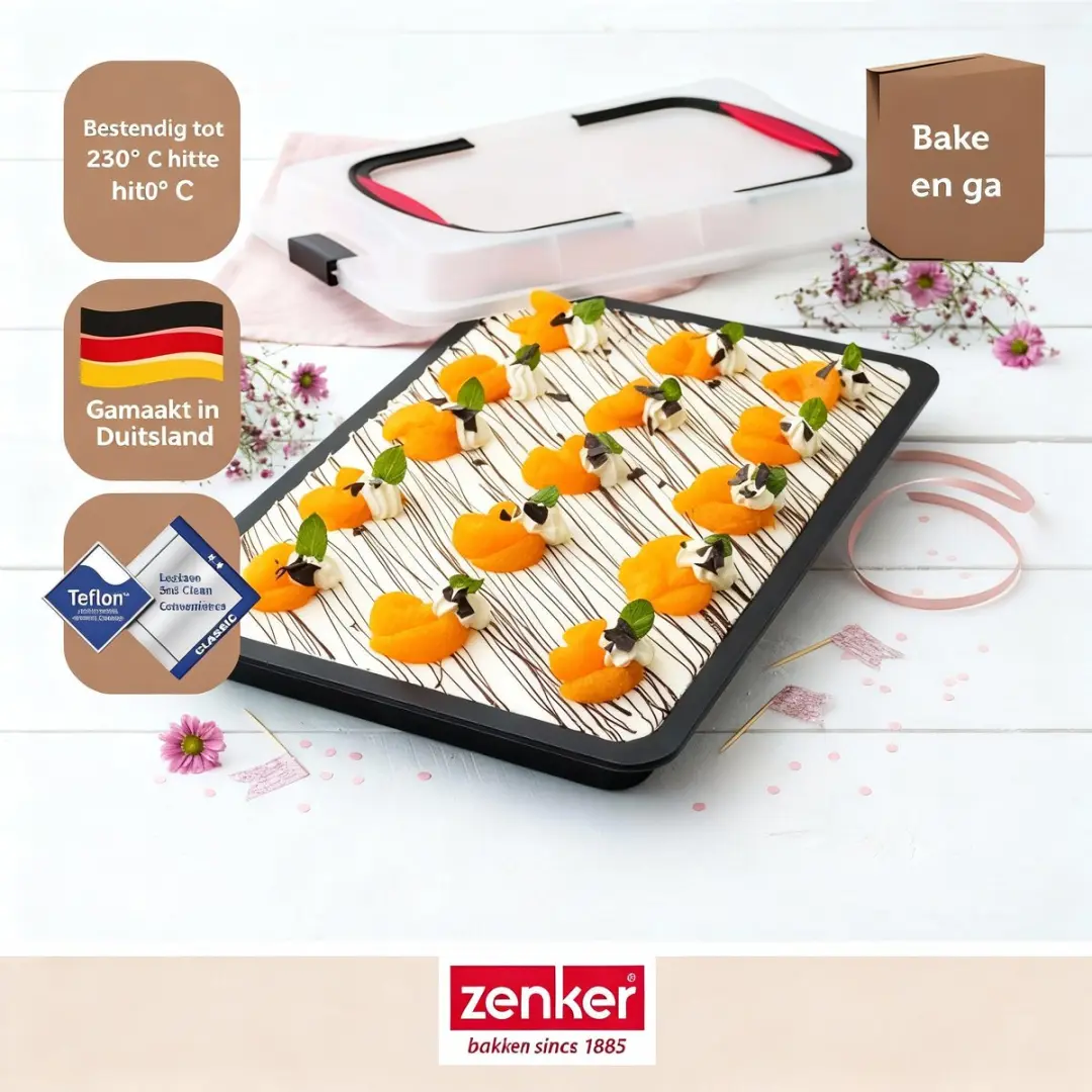 Zenker Special To Go Kookplaat 42x29cm - Zwart