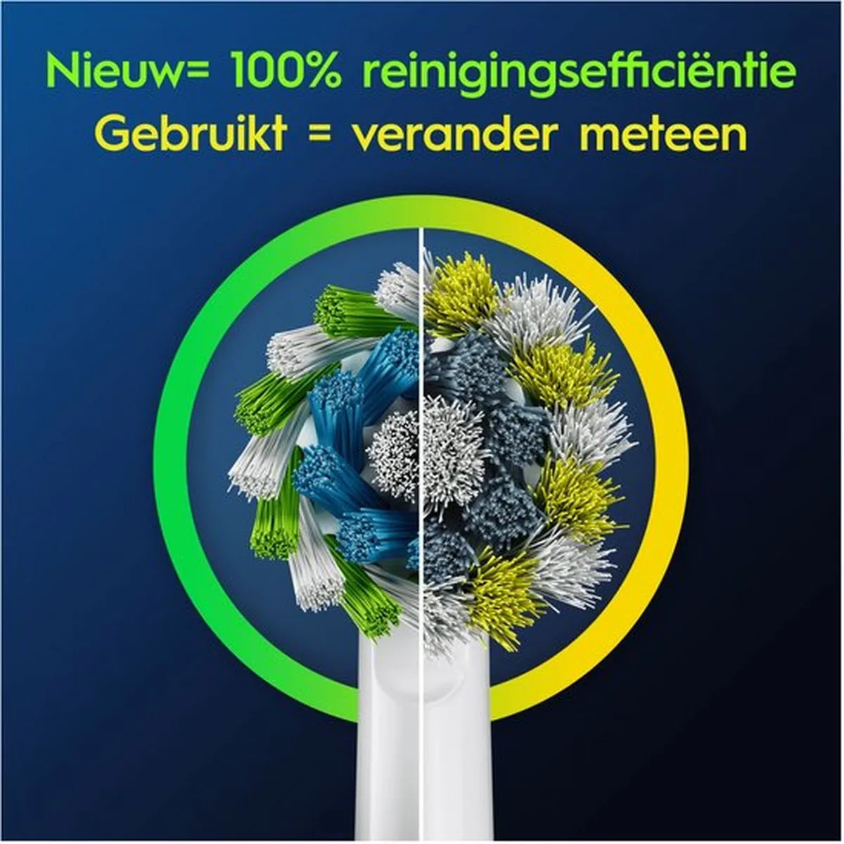 Oral-B Cross Action Pro Opzetborstels 4 Stuks - Wit