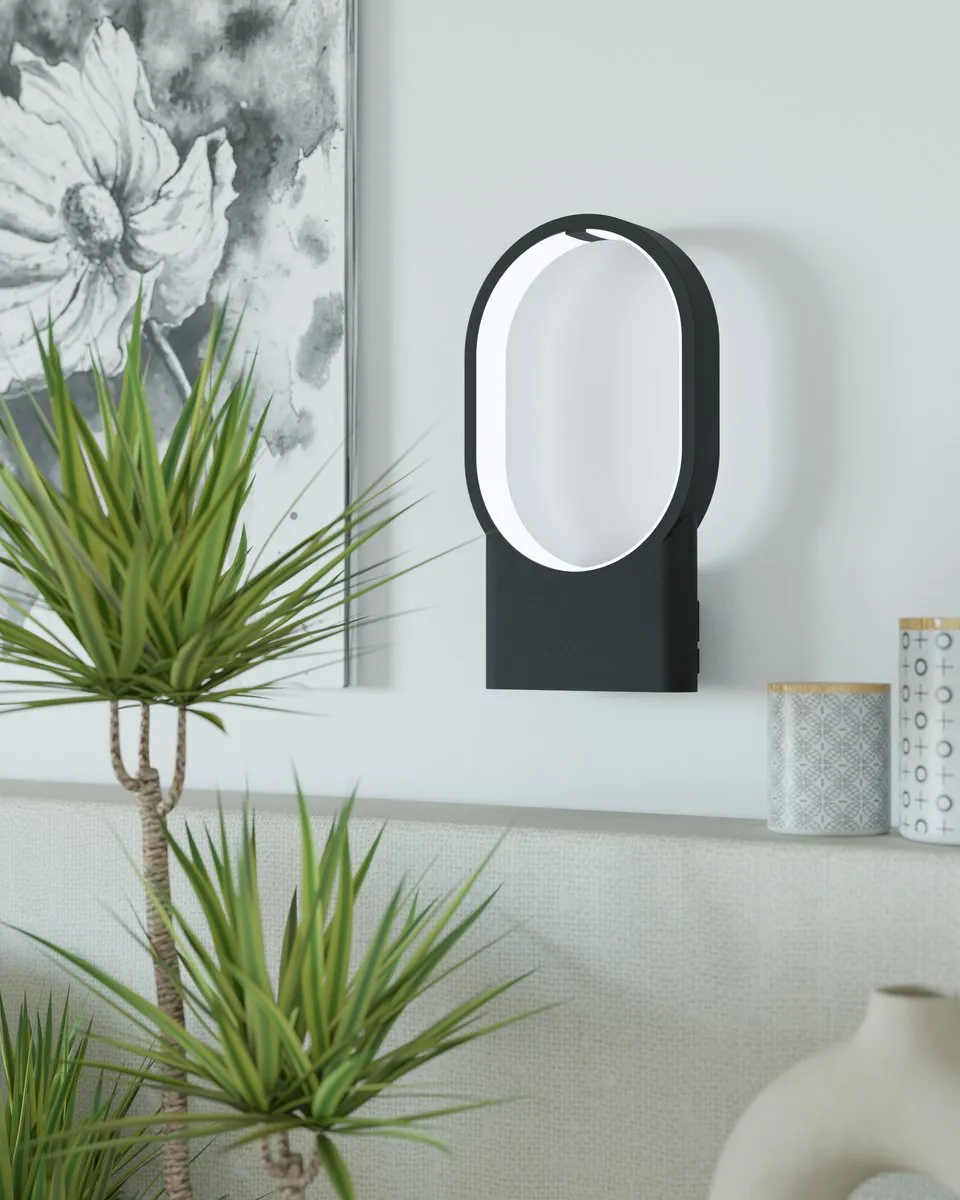 Eglo Codriales Wandlamp LED 32cm - Zwart/Wit