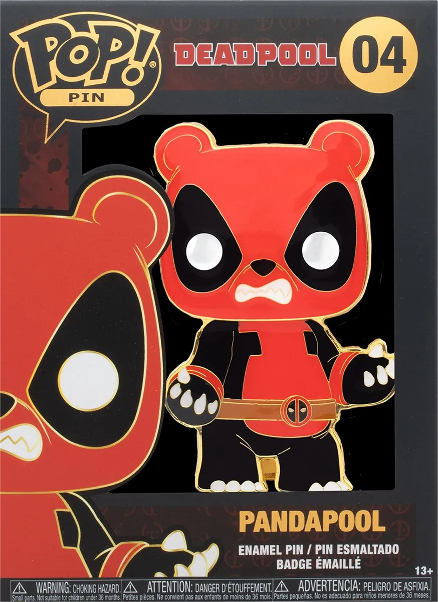 Funko POP! Pin Deadpool Pandapool 10cm - Rood