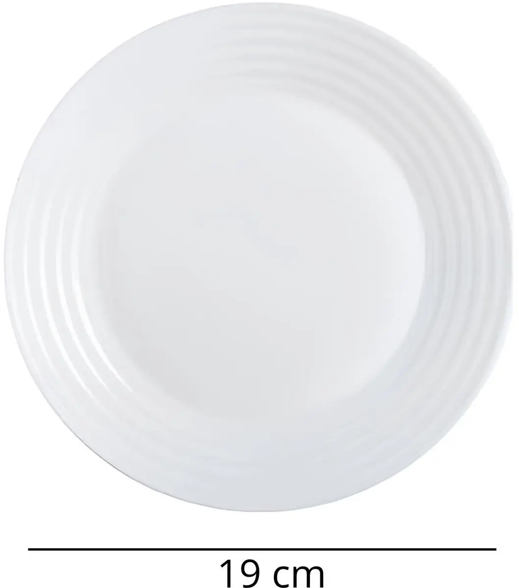 Luminarc Gebaksbordjes 19cm - 12 Stuks - Wit