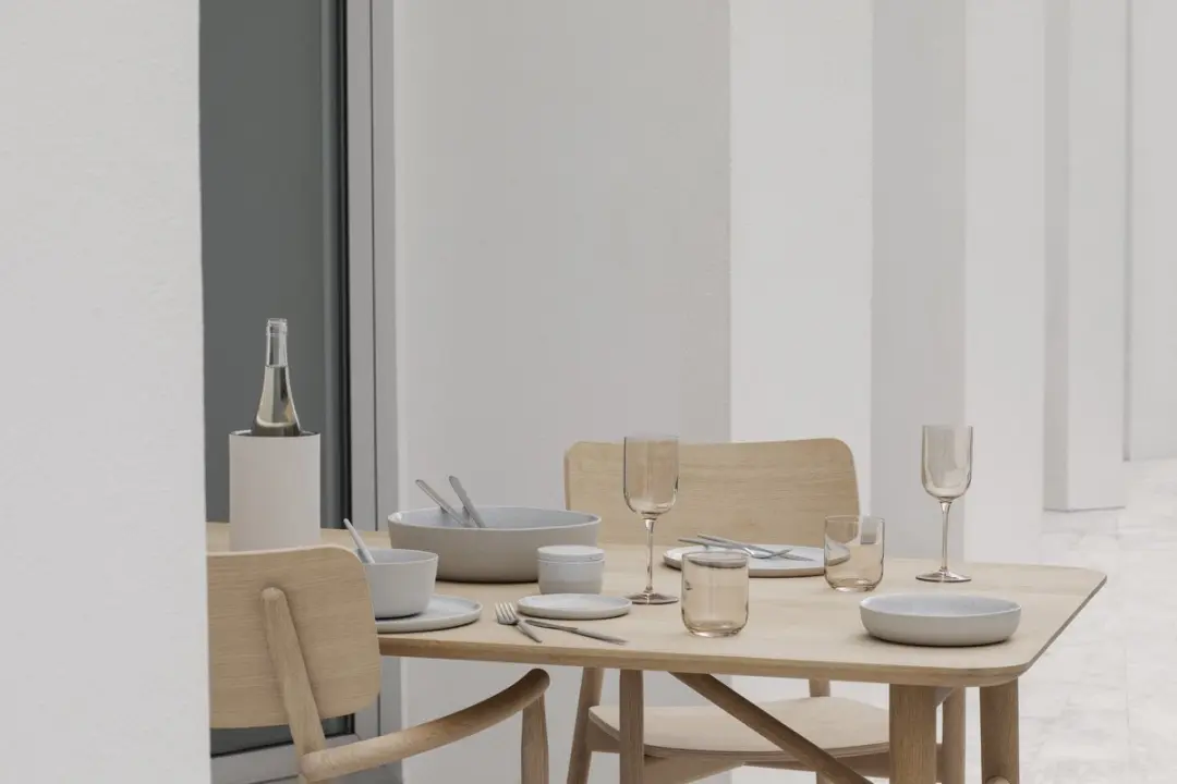 Blomus Sablo Cloud Bord - Lichtgrijs/Beige - 4 Stuks