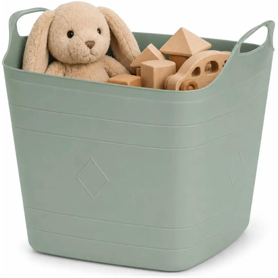 Excellent Houseware Flexibele Emmer Groen 15L - 2 Stuks