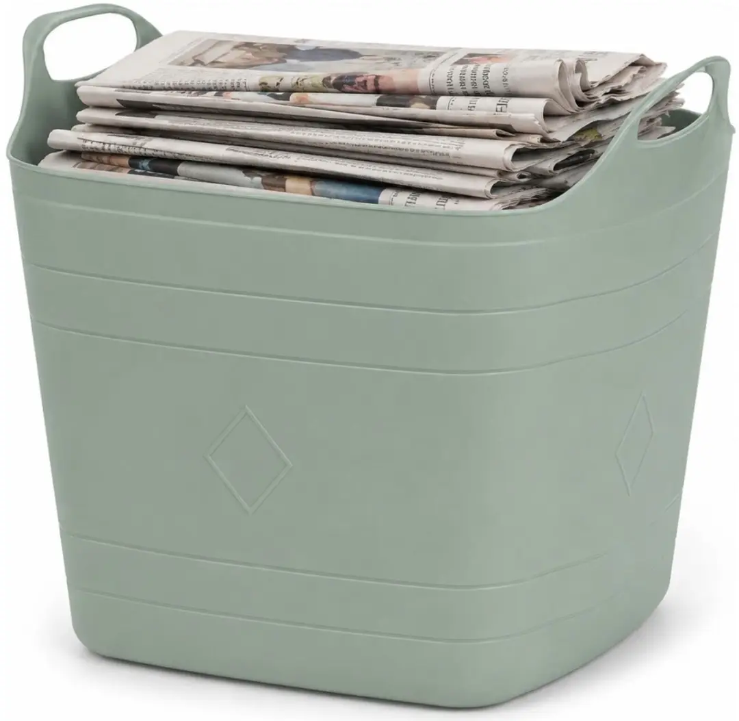 Excellent Houseware Flexibele Emmer Groen 15L - 2 Stuks