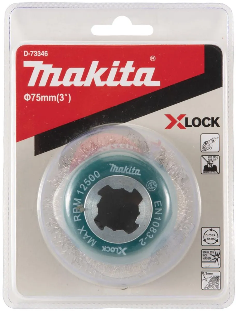 Makita Komborstel X-Lock 75mm D-73346 - 85mm