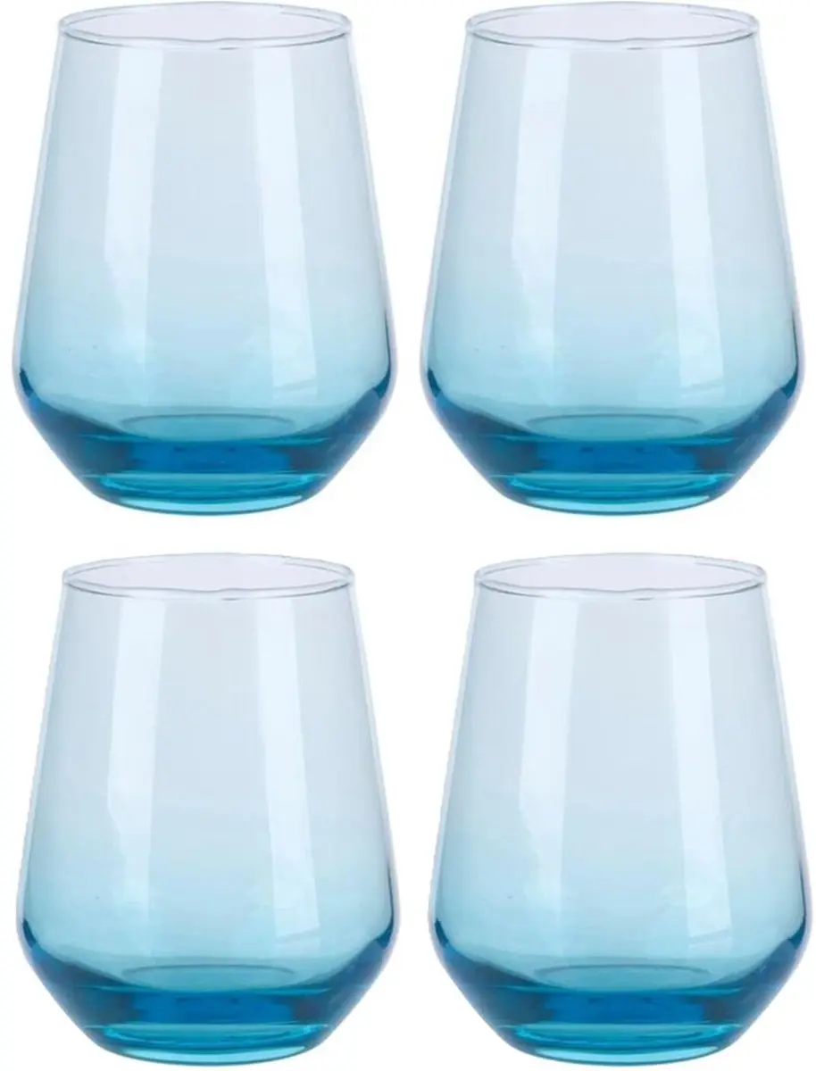 Alpina Tumbler Smoke Drinkglazen 450ml - 12 Stuks - Aqua
